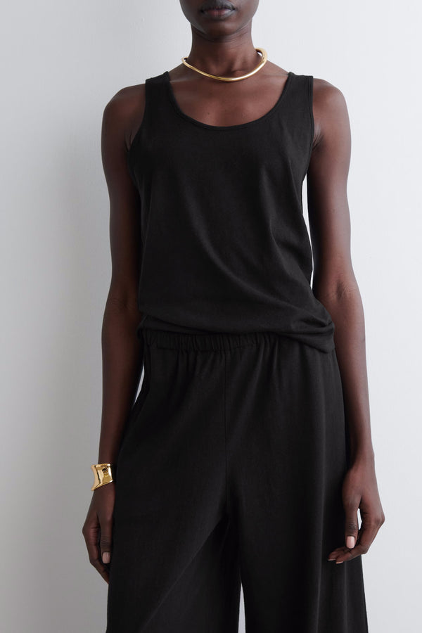 Pantalone gamba larga - Cotone Lino